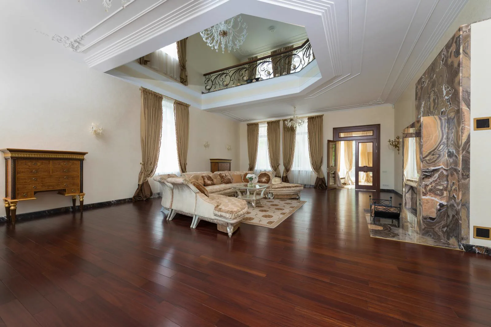 Interior of a luxury residence outfitted by LJU TECH